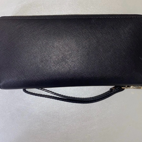 Michael Kors Jet Set Signature Multifunction Wristlet - Black, Large - Picture 2 of 7